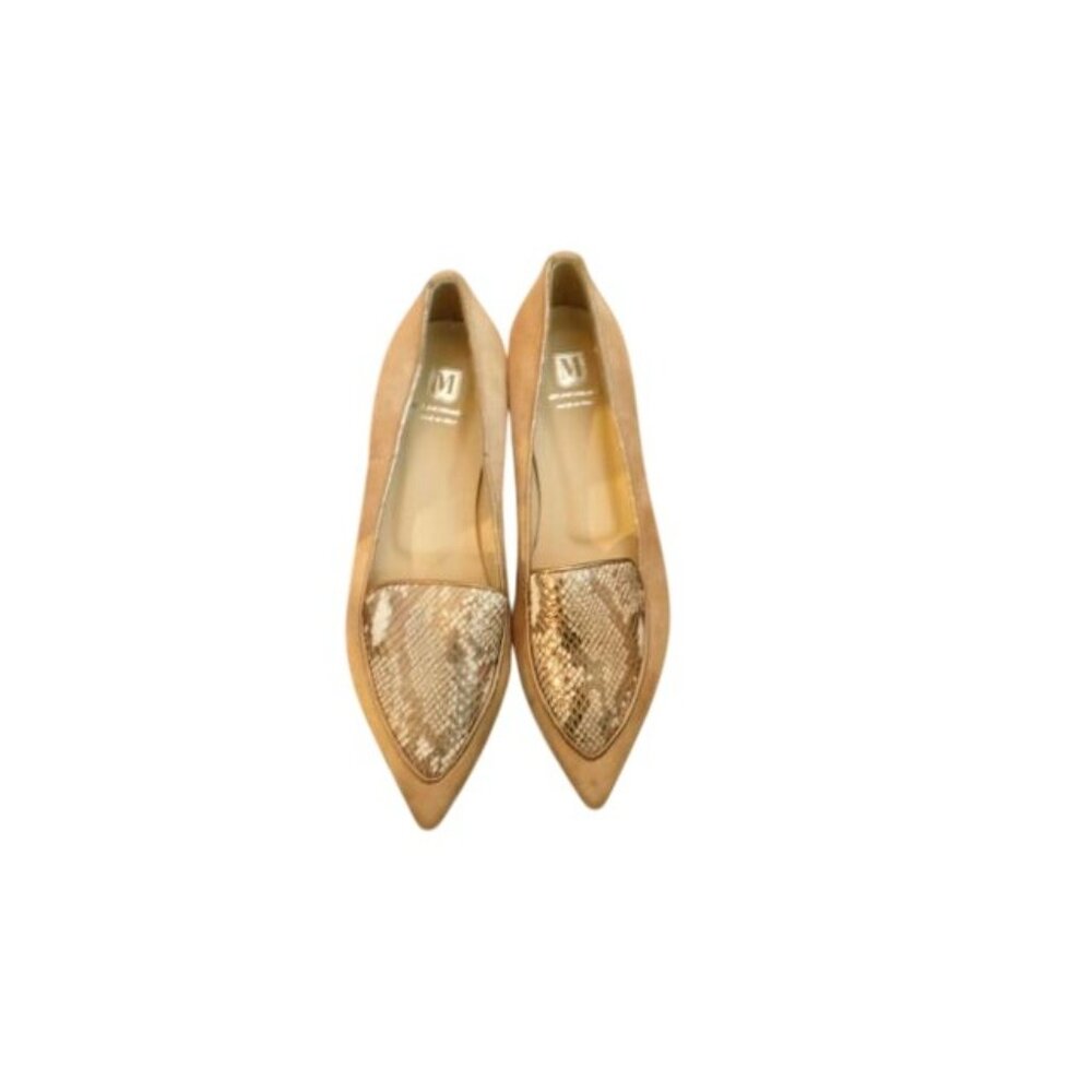 Bruno Magli Size 39 / 8.5 US Suede Leather Designer Flats Shoes New $325 - Picture 2 of 4